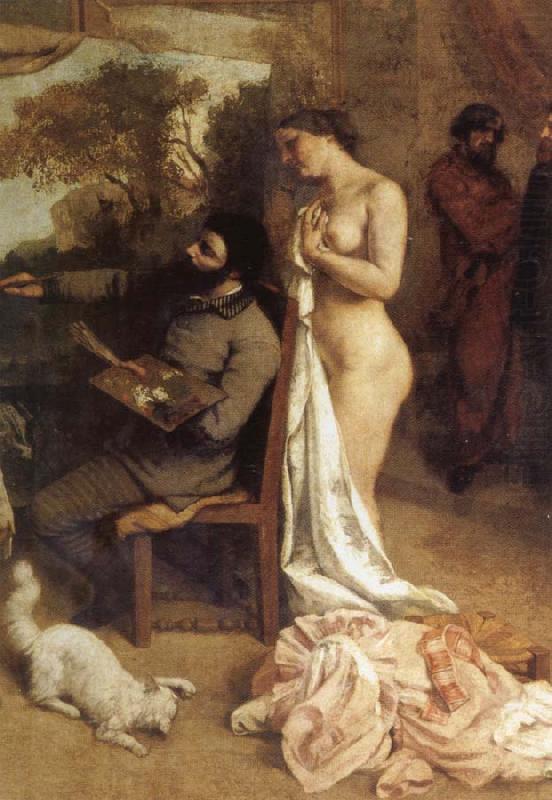 The Painters' Studio,a Real Allegory (detail), Gustave Courbet